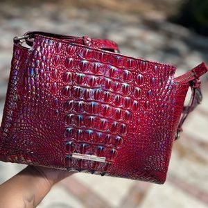 Brahmin- Hillary crossbody in color Sangria